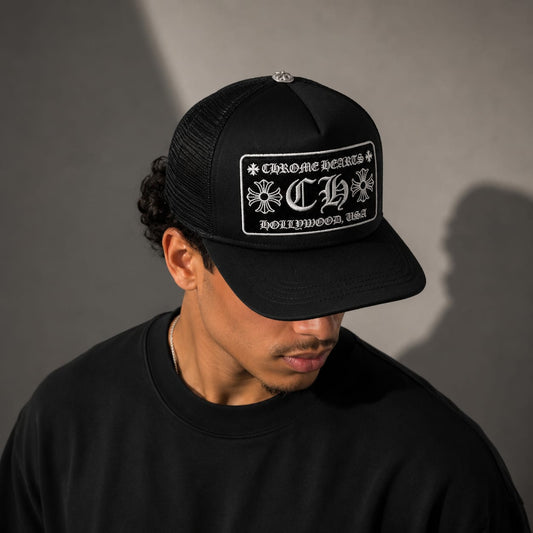 CHROME HEARTS CAP BLACK